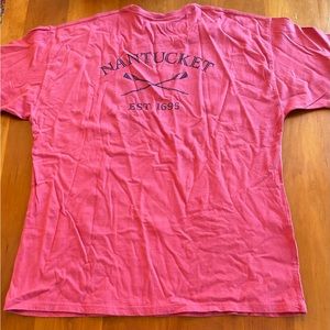 Men’s XL Comfort Wash Nantucket Nautical Design Short Sleeve T-Shirt Red Blue